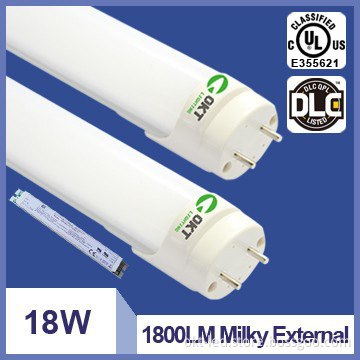 2050LM 4FT 18W UL DLC t8 led tube paste thermal imported from Japan